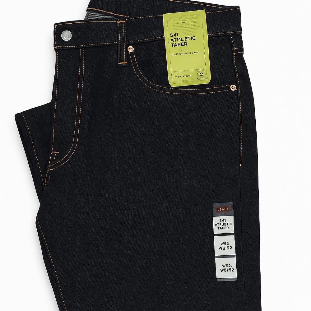 Levi's Dark Blue Men’s Athletic Taper Jeans Classic Style